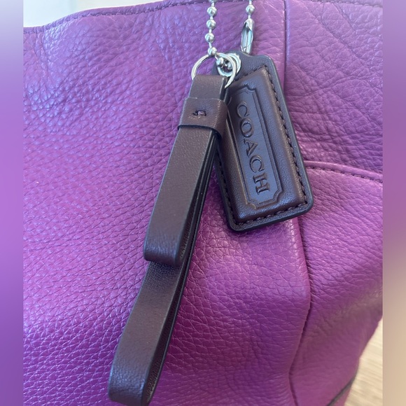 Coach Carrie Pebbled Leather Tote - Picture 6 of 14